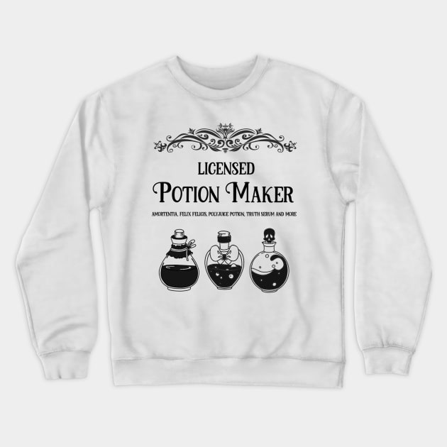 Licensed Potion Maker Crewneck Sweatshirt by kimcarlika